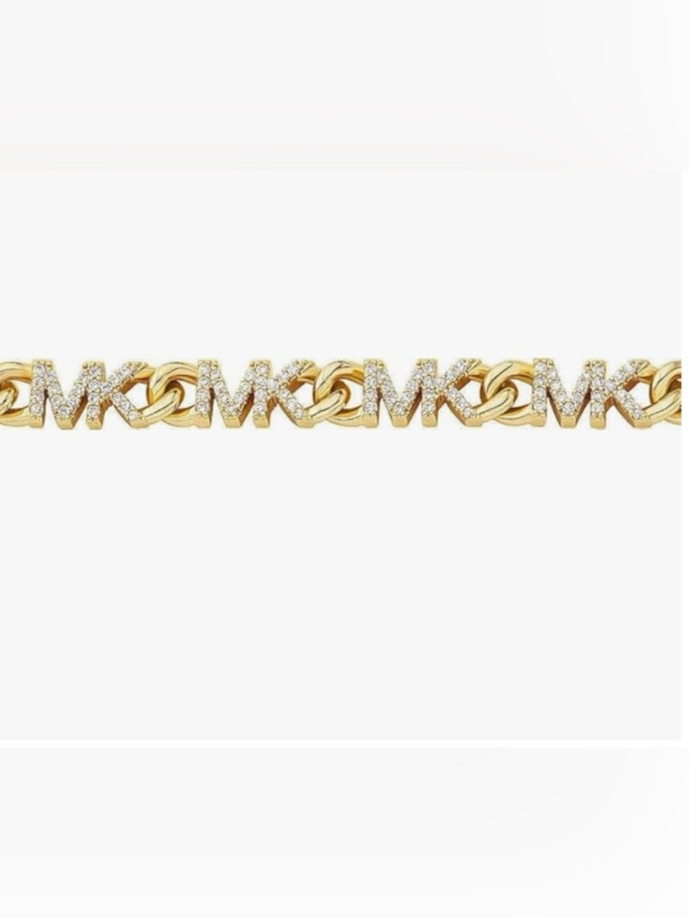 Michael Kors Gold-Tone Logo Link Chain Necklace MKJ7959710 - Picture 8 of 9